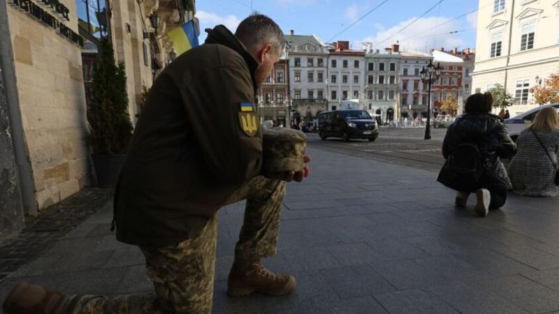 Андрій Степушин, Дмитро Запорожець та Валентин Гончарук. Львів проводить в останню путь своїх Героїв.